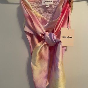 REVOLVE SUPERDOWN STRAPLESS TOP NWT